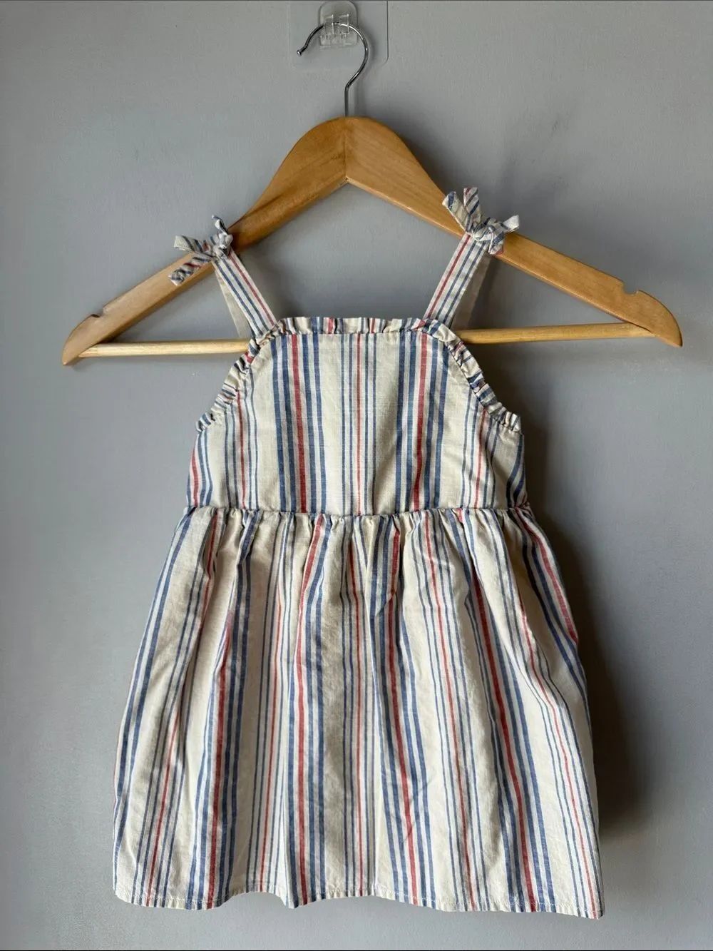 Cat & Jack 4th Of July Cotton Apron Dress 3T